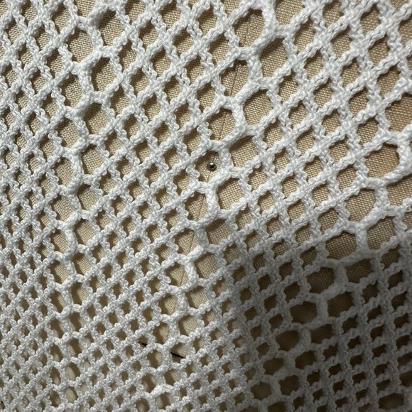 Zara White Crochet Vest size Medium - Picture 5 of 6